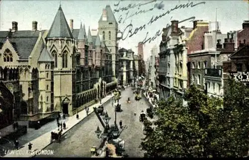 Ak London City England, Gerichte