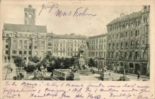 Ak Berlin Mitte, Neuer Markt, Luther-Denkmal