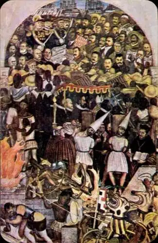 Künstler Ak Rivera, Diego, Mexiko, Madero Revolution
