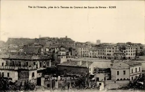 Ak Roma Rom Lazio, Vue de l'Aventin, prise de la Terrasse du Couvent des Soeurs de Nevers
