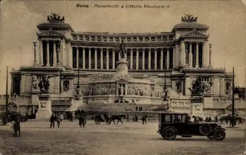 Ak Roma Rom Lazio, Monumento a Vittorio Emanuele II