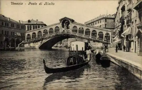 Ak Venezia Venedig Veneto, Ponte di Rialto