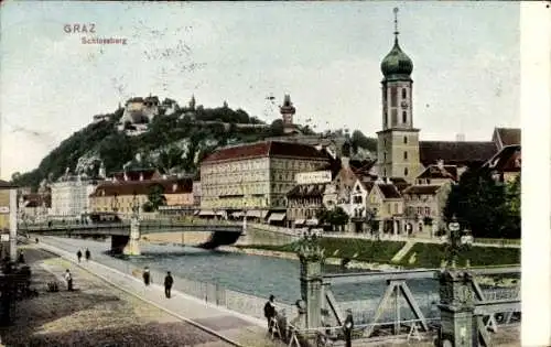 Ak Graz Steiermark, Schlossberg