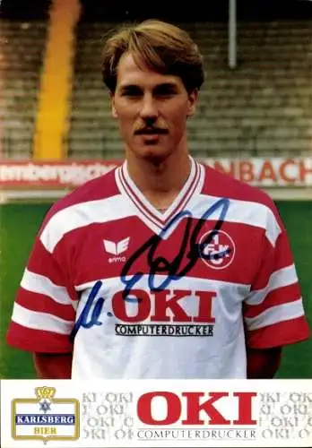 Autogrammkarte Fußball, Uwe Eckel, 1. FC Kaiserslautern