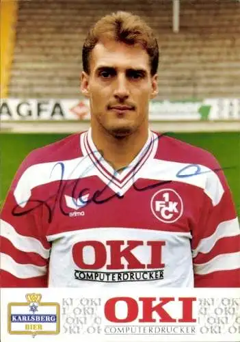 Autogrammkarte Fußball, Frank Hartmann, 1. FC Kaiserslautern
