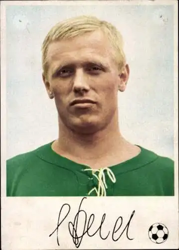 Autogrammkarte Fußballspieler Siegfried Held, Borussia Dortmund