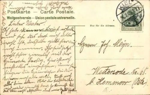 Ak Kiel, Kriegshafen, Kriegsschiffe, Segelboote