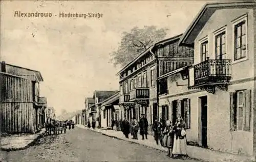 Ak Aleksandrowo Orzysz Alexandrowo Ostpreußen, Hindenburg-Straße