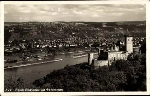 Ak Stolzenfels Koblenz am Rhein, Schloss, Oberlahnstein