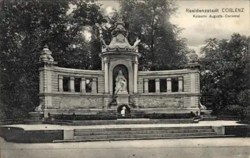 Ak Koblenz am Rhein, Kaiserin Augusta-Denkmal