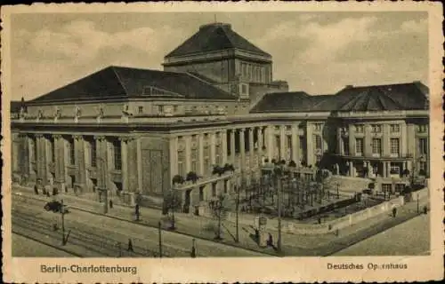 Ak Berlin Charlottenburg, Deutsches Opernhaus