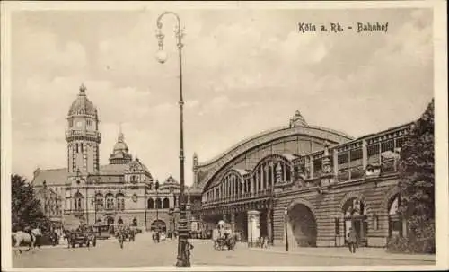 Ak Köln am Rhein, Bahnhof