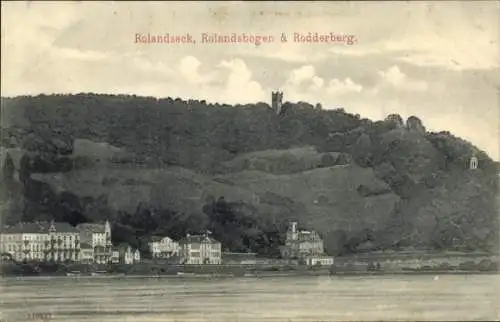 Ak Rolandseck Remagen am Rhein, Rolandsbogen, Rodderberg