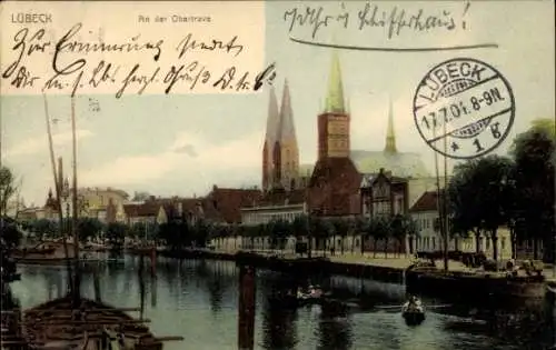 Ak Lübeck, An der Obertrave