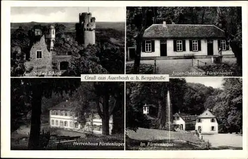 Ak Auerbach Bergstraße Bensheim, Schloss, Herrenhaus