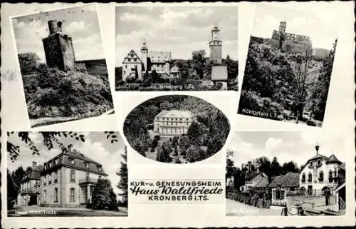 Ak Kronberg im Taunus, Genesungsheim Haus Waldfriede, Falkenstein, Königstein, Rettershof