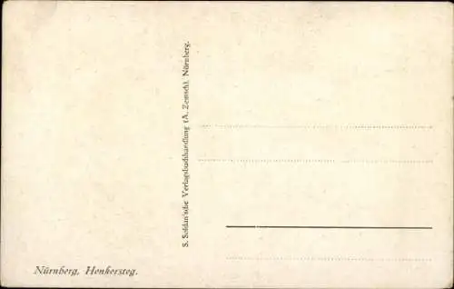 Künstler Ak Nürnberg in Mittelfranken Bayern, Henkersteg