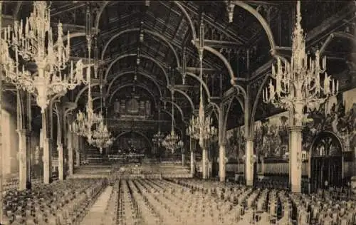 Ak Köln am Rhein, Gürzenich-Saal, Kronleuchter