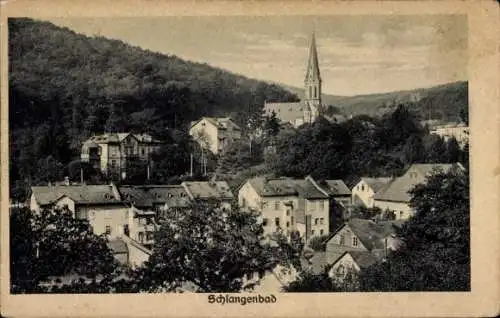 Ak Schlangenbad im Taunus Hessen, Teilansicht