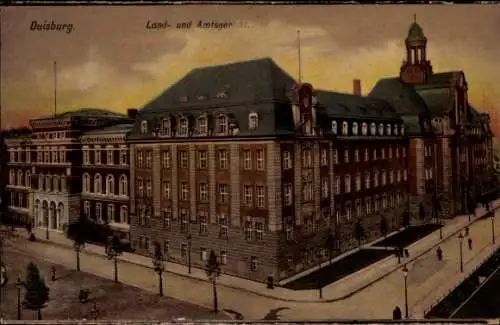 Ak Duisburg im Ruhrgebiet, Land- und Amtsgericht