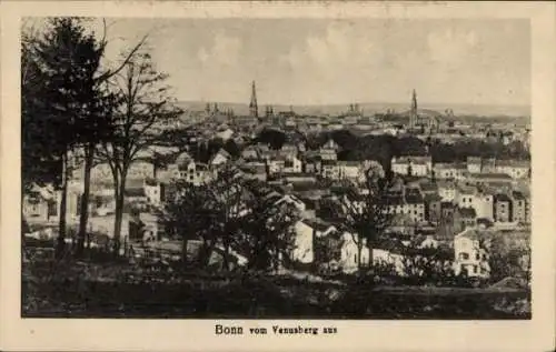 Ak Bonn am Rhein, Stadtpanorama vom Venusberg aus