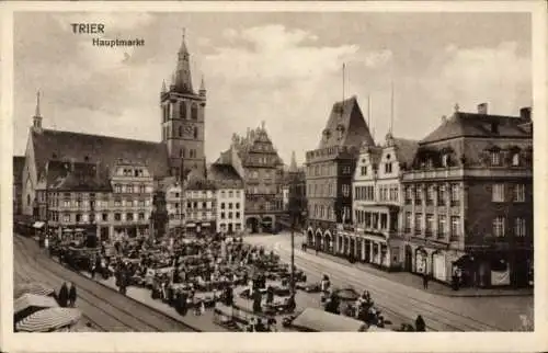 Ak Trier an der Mosel, Hauptmarkt