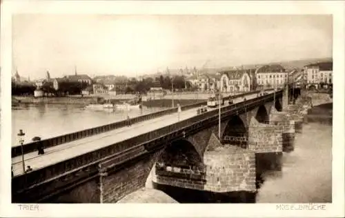 Ak Trier an der Mosel, Moselbrücke