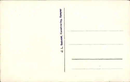 Foto Ak Speyer am Rhein, Dom, Innenansicht, Grabmal