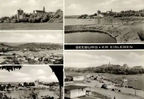 Ak Seeburg Seegebiet Mansfelder Land Sachsen Anhalt, Panorama, Teilansichten