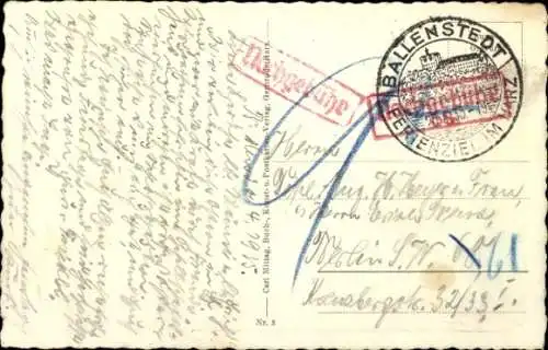 Ak Ballenstedt im Harz, Allee