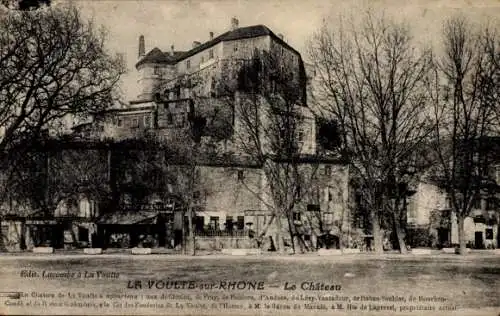 Ak La Voulte sur Rhone Ardeche, Schloss