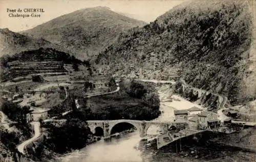 Ak Chalencon Ardèche, Pont de Chervil, Chalencon-Gare