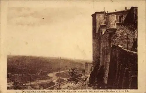 Ak Aubenas Ardèche, Remparts