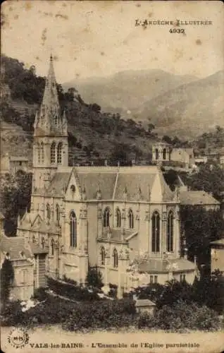 Ak Vals les Bains Ardeche, Eglise paroissiale