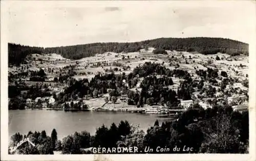 Ak Gérardmer Lothringen Vosges, Panorama, See