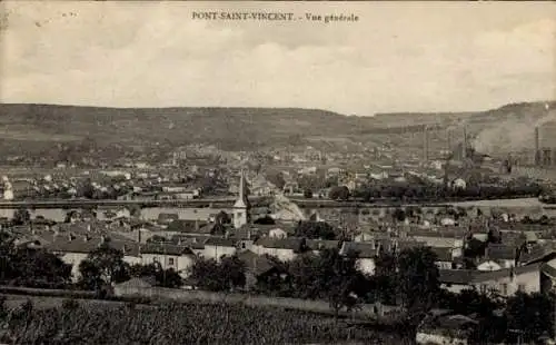 Ak Pont Saint Vincent Meurthe et Moselle, Gesamtansicht