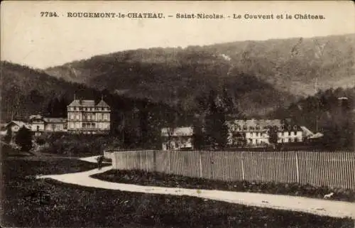 Ak Rougemont le Château Territoire de Belfort, Saint-Nicolas, Le Couvent, Schloss