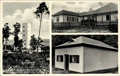 Ak Oschatz in Sachsen, Geophysikalisches Observatorium Universität Leipzig am Collm