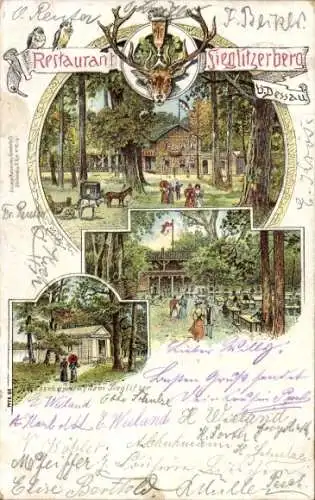 Litho Vockerode Oranienbaum Wörlitz Sachsen Anhalt, Restaurant Sieglitzer Berg