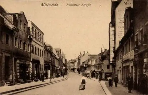 Ak Mittweida in Sachsen, Rochlitzer Straße