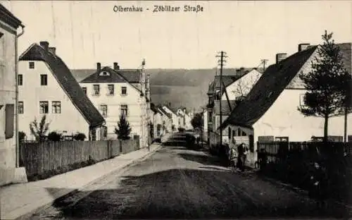 Ak Olbernhau im Erzgebirge, Zöblitzer Straße