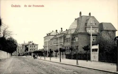 Ak Oschatz in Sachsen, Promenade