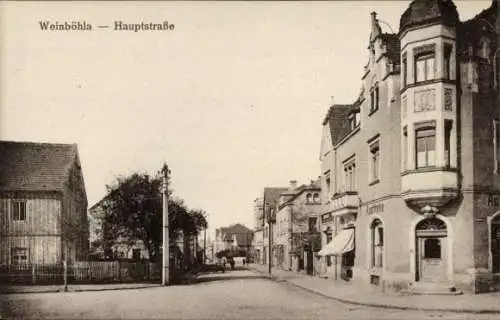 Ak Weinböhla in Sachsen, Hauptstraße, Apotheke