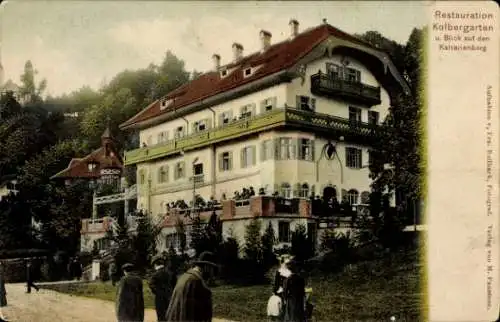 Ak Bad Tölz, Restauration Kolbergarten, Kalvarienberg