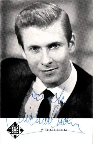 Ak Schauspieler Michael Holm, Portrait, Autogramm, Sänger