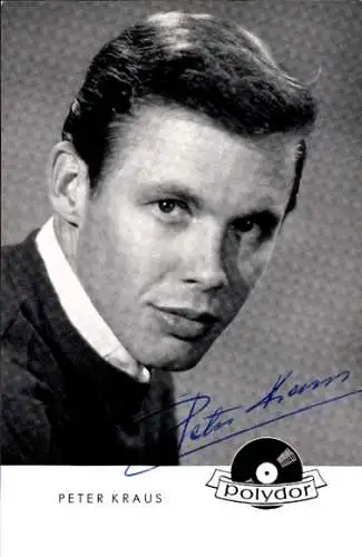 Ak Schauspieler Peter Kraus, Portrait, Autogramm, Sänger