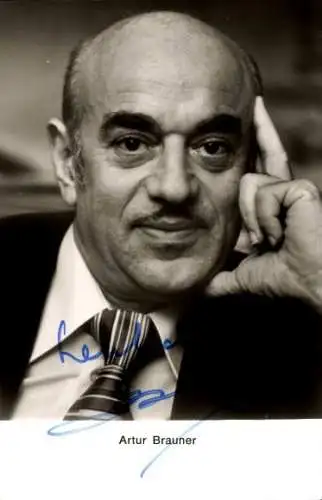Ak Schauspieler Artur Brauner, Portrait, Autogramm