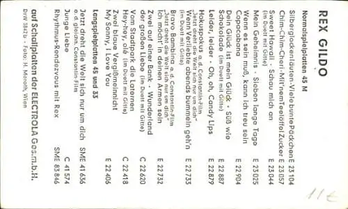 Ak Schauspieler Rex Gildo, Portrait, Autogramm, Sänger