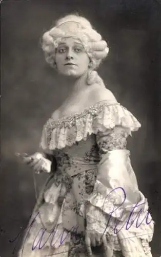 Ak Schauspielerin Maria Petri, Portrait, Autogramm