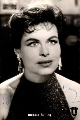 Ak Schauspielerin Barbara Rütting, Alle Sünden dieser Erde, Portrait, Autogramm